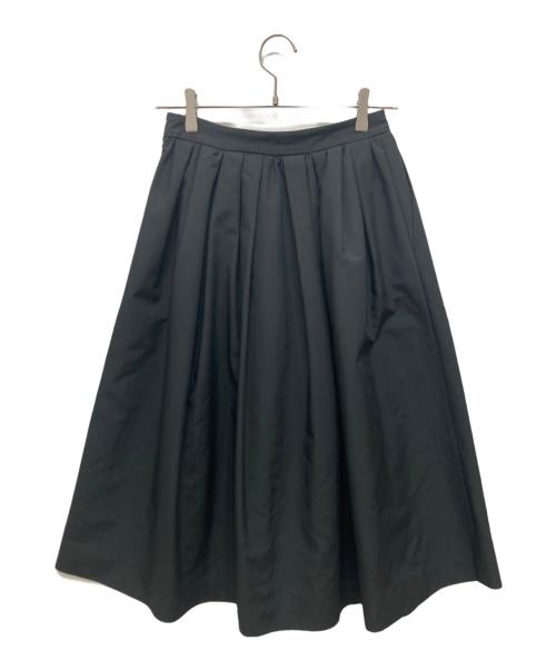 LE CIEL BLEU（ルシェルブルー）LE CIEL BLEU (ルシェルブルー) タックフレアスカート ブラック サイズ:38の古着・服飾アイテム