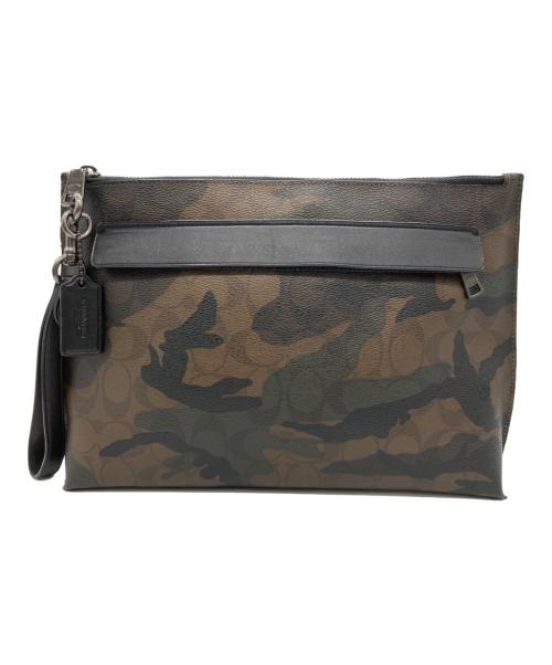 COACH（コーチ）COACH (コーチ) クラッチバッグ グリーンの古着・服飾アイテム
