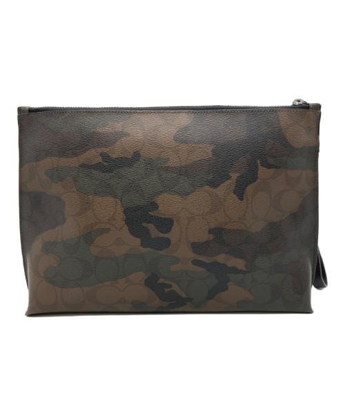 COACH（コーチ）COACH (コーチ) クラッチバッグ グリーンの古着・服飾アイテム
