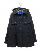 BURBERRY BLUE LABELバーバリー ブルー レーベル）の古着「フーデッドコート」｜ブラック
