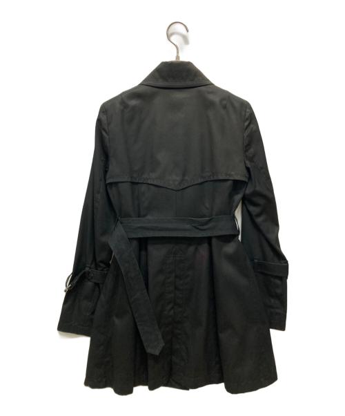 BURBERRY BLUE LABEL（バーバリー ブルー レーベル）BURBERRY BLUE LABEL (バーバリー ブルー レーベル) トレンチコート ブラック サイズ:38の古着・服飾アイテム