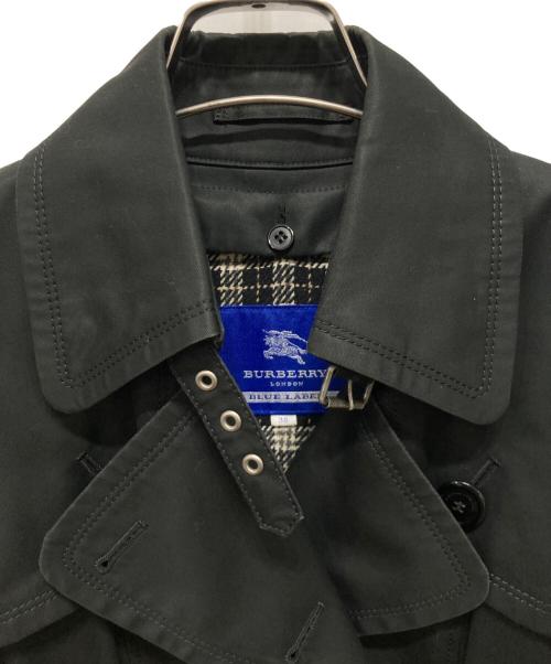 BURBERRY BLUE LABEL（バーバリー ブルー レーベル）BURBERRY BLUE LABEL (バーバリー ブルー レーベル) トレンチコート ブラック サイズ:38の古着・服飾アイテム