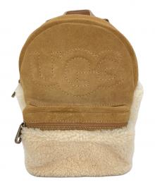UGG（アグ）の古着「DANNIE II MINI BACKPACK SHEEP」｜ブラウン×ホワイト