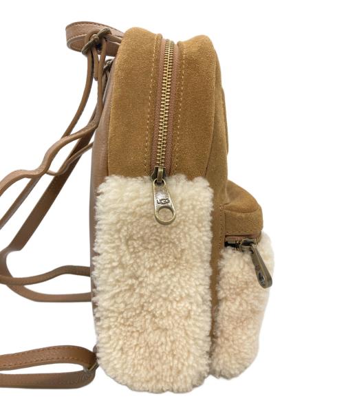 UGG（アグ）UGG (アグ) DANNIE II MINI BACKPACK SHEEP ブラウン×ホワイトの古着・服飾アイテム