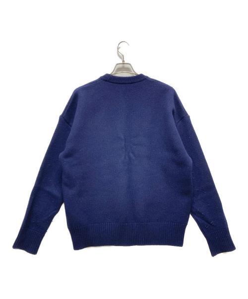 AMI Alexandre Mattiussi（アミアレクサンドルマテュッシ）AMI Alexandre Mattiussi (アミアレクサンドルマテュッシ) 厚手ニット ネイビー サイズ:Mサイズの古着・服飾アイテム