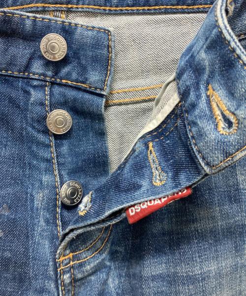 DSQUARED2（ディースクエアード）DSQUARED2 (ディースクエアード) クラシックパッチデニムパンツ インディゴ サイズ:48の古着・服飾アイテム
