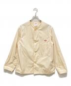DANTONダントン）の古着「ノーカラージャケット/20SS　」｜ベージュ