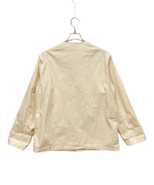 DANTON（ダントン）DANTON (ダントン) ノーカラージャケット/20SS　 ベージュ サイズ:38の古着・服飾アイテム