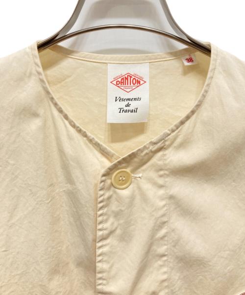 DANTON（ダントン）DANTON (ダントン) ノーカラージャケット/20SS　 ベージュ サイズ:38の古着・服飾アイテム