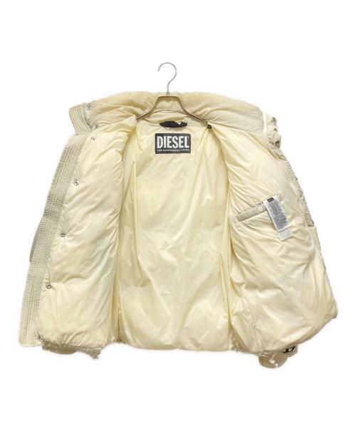 DIESEL（ディーゼル）DIESEL (ディーゼル) ダウンジャケット アイボリー サイズ:Mの古着・服飾アイテム
