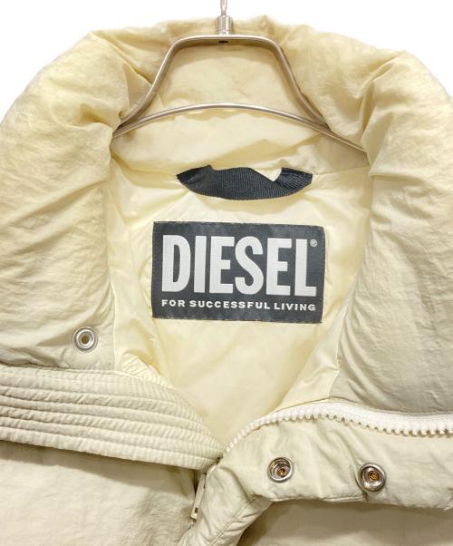 DIESEL（ディーゼル）DIESEL (ディーゼル) ダウンジャケット アイボリー サイズ:Mの古着・服飾アイテム