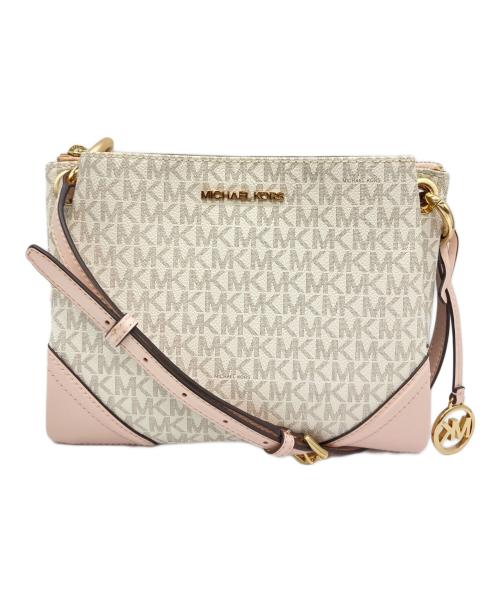 MICHAEL KORS（マイケルコース）MICHAEL KORS (マイケルコース) ショルダーバッグ ピンクベージュの古着・服飾アイテム