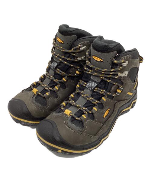 KEEN（キーン）KEEN (キーン) トレッキングシューズ ブラック×イエロー サイズ:25.5cmの古着・服飾アイテム