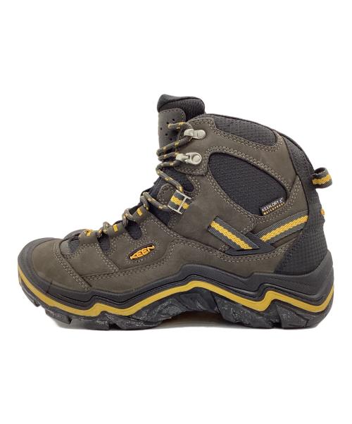 KEEN（キーン）KEEN (キーン) トレッキングシューズ ブラック×イエロー サイズ:25.5cmの古着・服飾アイテム
