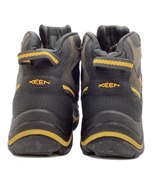 KEEN（キーン）KEEN (キーン) トレッキングシューズ ブラック×イエロー サイズ:25.5cmの古着・服飾アイテム