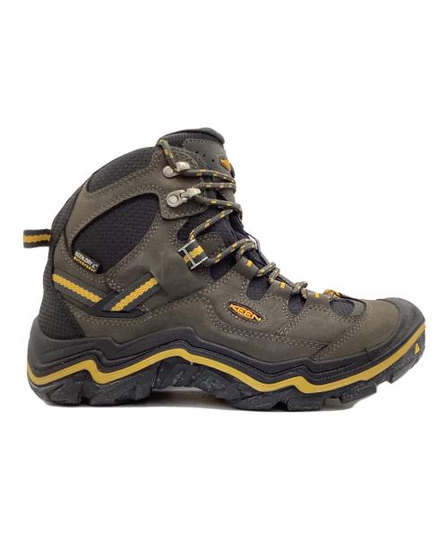 KEEN（キーン）KEEN (キーン) トレッキングシューズ ブラック×イエロー サイズ:25.5cmの古着・服飾アイテム
