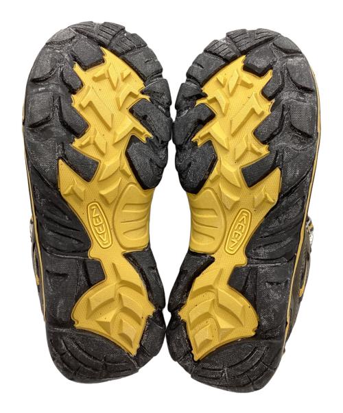 KEEN（キーン）KEEN (キーン) トレッキングシューズ ブラック×イエロー サイズ:25.5cmの古着・服飾アイテム