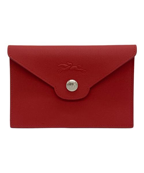 LONGCHAMP（ロンシャン）LONGCHAMP (ロンシャン) カードホルダー レッドの古着・服飾アイテム