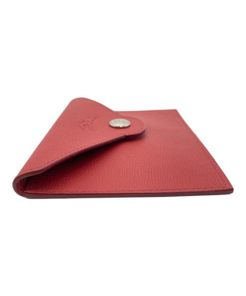 LONGCHAMP（ロンシャン）LONGCHAMP (ロンシャン) カードホルダー レッドの古着・服飾アイテム