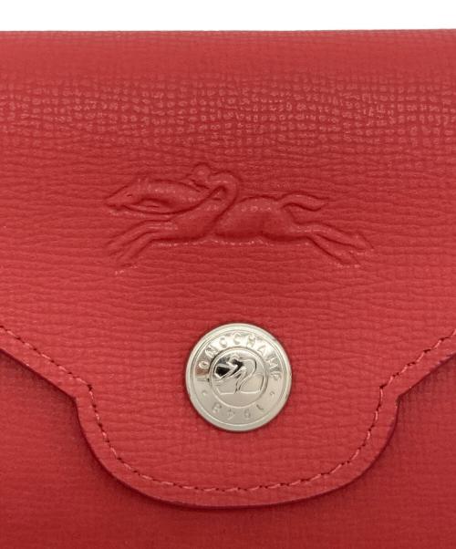 LONGCHAMP（ロンシャン）LONGCHAMP (ロンシャン) カードホルダー レッドの古着・服飾アイテム