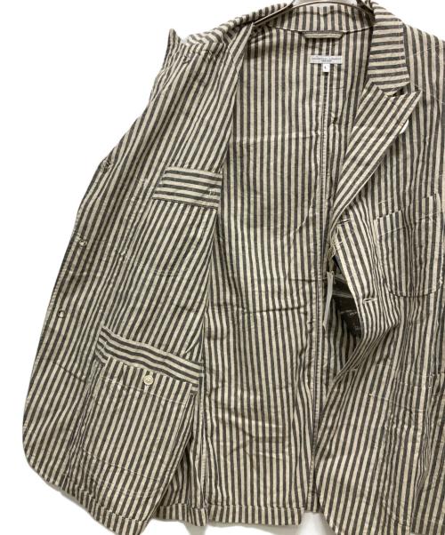 Engineered Garments（エンジニアド ガーメンツ）Engineered Garments (エンジニアド ガーメンツ) カバーオール/Bedford Jacket ホワイト×グレー サイズ:L 未使用品の古着・服飾アイテム