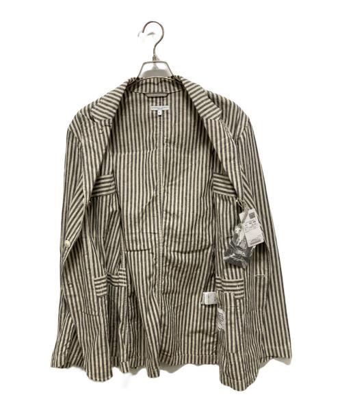 Engineered Garments（エンジニアド ガーメンツ）Engineered Garments (エンジニアド ガーメンツ) カバーオール/Bedford Jacket ホワイト×グレー サイズ:L 未使用品の古着・服飾アイテム