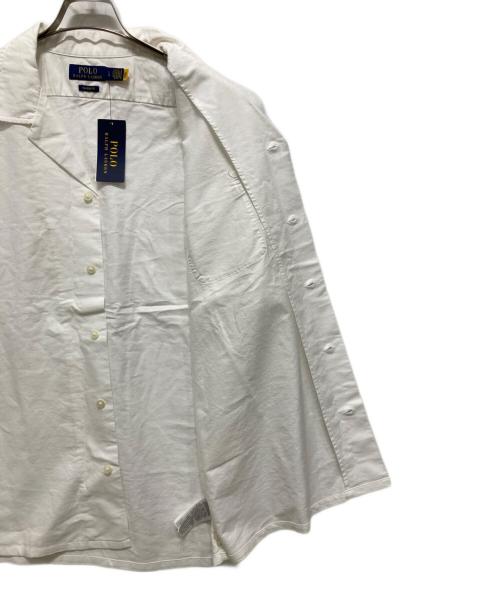 POLO RALPH LAUREN（ポロ・ラルフローレン）POLO RALPH LAUREN (ポロ・ラルフローレン) 半袖シャツ/クラシック フィット オックスフォード キャンプ シャツ ホワイト サイズ:L 未使用品の古着・服飾アイテム
