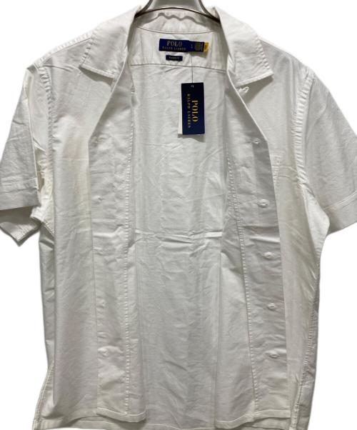 POLO RALPH LAUREN（ポロ・ラルフローレン）POLO RALPH LAUREN (ポロ・ラルフローレン) 半袖シャツ/クラシック フィット オックスフォード キャンプ シャツ ホワイト サイズ:L 未使用品の古着・服飾アイテム