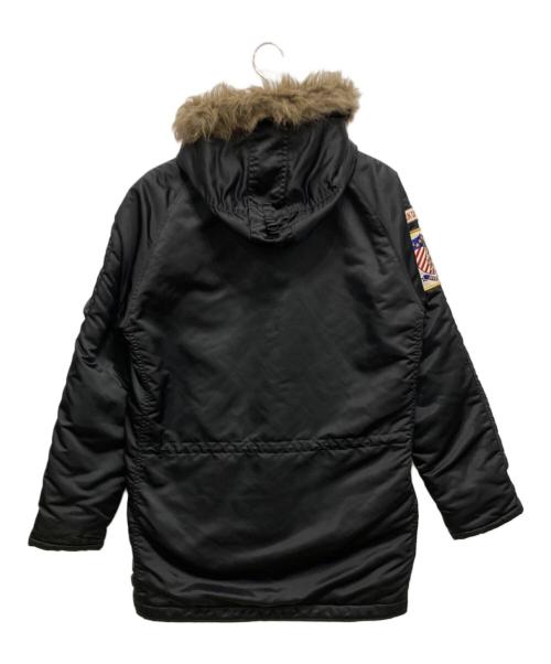 Hysteric Glamour（ヒステリックグラマー）Hysteric Glamour (ヒステリックグラマー) 中綿コート/ワッペン付きN-3Bフライトジャケット ブラック サイズ:Lの古着・服飾アイテム