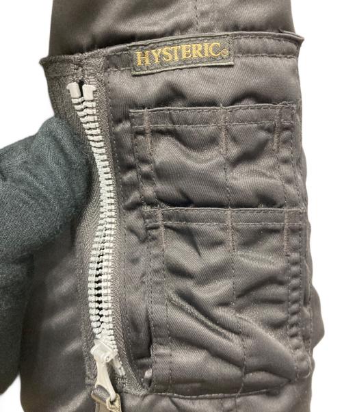 Hysteric Glamour（ヒステリックグラマー）Hysteric Glamour (ヒステリックグラマー) 中綿コート/ワッペン付きN-3Bフライトジャケット ブラック サイズ:Lの古着・服飾アイテム