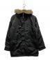 Hysteric Glamour（ヒステリックグラマー）の古着「中綿コート/ワッペン付きN-3Bフライトジャケット」｜ブラック