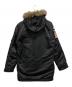 Hysteric Glamour (ヒステリックグラマー) 中綿コート/ワッペン付きN-3Bフライトジャケット ブラック サイズ:L：23000円