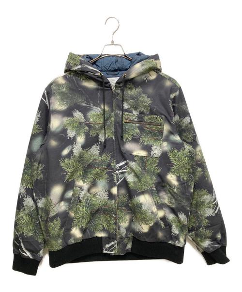 GRAMICCI（グラミチ）GRAMICCI (グラミチ) adsum (アドサム) ワークジャケット/CANVAS WORK JACKET ブラック×グリーン サイズ:2XL 未使用品の古着・服飾アイテム