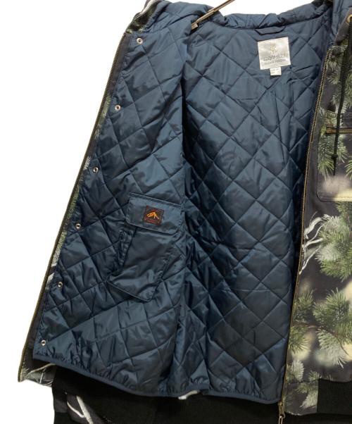GRAMICCI（グラミチ）GRAMICCI (グラミチ) adsum (アドサム) ワークジャケット/CANVAS WORK JACKET ブラック×グリーン サイズ:2XL 未使用品の古着・服飾アイテム