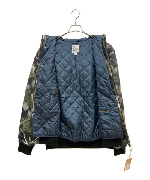 GRAMICCI（グラミチ）GRAMICCI (グラミチ) adsum (アドサム) ワークジャケット/CANVAS WORK JACKET ブラック×グリーン サイズ:2XL 未使用品の古着・服飾アイテム