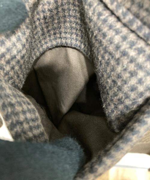 JOURNAL STANDARD（ジャーナルスタンダード）JOURNAL STANDARD (ジャーナルスタンダード) ウールコート/S140 ウールビーバー スタンドコート ブラウン×ブラック サイズ:XL 未使用品の古着・服飾アイテム