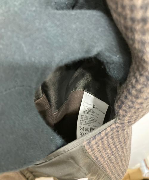 JOURNAL STANDARD（ジャーナルスタンダード）JOURNAL STANDARD (ジャーナルスタンダード) ウールコート/S140 ウールビーバー スタンドコート ブラウン×ブラック サイズ:XL 未使用品の古着・服飾アイテム