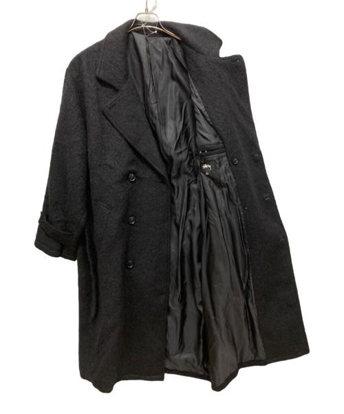 stussy（ステューシー）stussy (ステューシー) トレンチコート/23AW MOHAIR TRENCH COAT ブラック サイズ:Lの古着・服飾アイテム