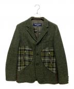 COMME des GARCONS HOMMEコムデギャルソン オム）の古着「テーラードジャケット」｜グリーン