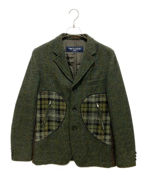 COMME des GARCONS HOMME（コムデギャルソン オム）COMME des GARCONS HOMME (コムデギャルソン オム) テーラードジャケット グリーン サイズ:Lの古着・服飾アイテム