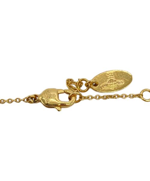 Vivienne Westwood（ヴィヴィアンウエストウッド）Vivienne Westwood (ヴィヴィアンウエストウッド) オーブストーンネックレス ゴールドカラーの古着・服飾アイテム