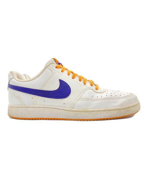 417 by EDIFICE（417 バイ エディフィス）417 by EDIFICE (417 バイ エディフィス) COURT VISION LO NBA ホワイト×パープル サイズ:27の古着・服飾アイテム