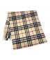 BURBERRY LONDON (バーバリーロンドン) カシミヤストール ブラック×ベージュ：6000円