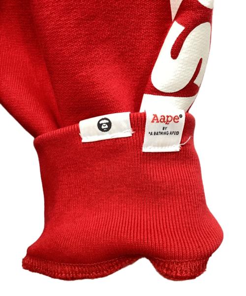 Aape BY A BATHING APE（エーエイプ バイ アベイシングエイプ）Aape BY A BATHING APE (エーエイプ バイ アベイシングエイプ) ハーフジップスウェット レッド サイズ:XLサイズの古着・服飾アイテム