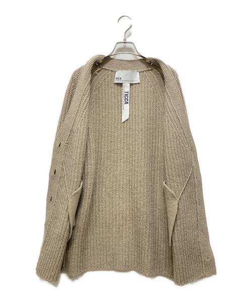 ticca（ティッカ）ticca (ティッカ) 厚手カーディガン ベージュ サイズ:Fの古着・服飾アイテム