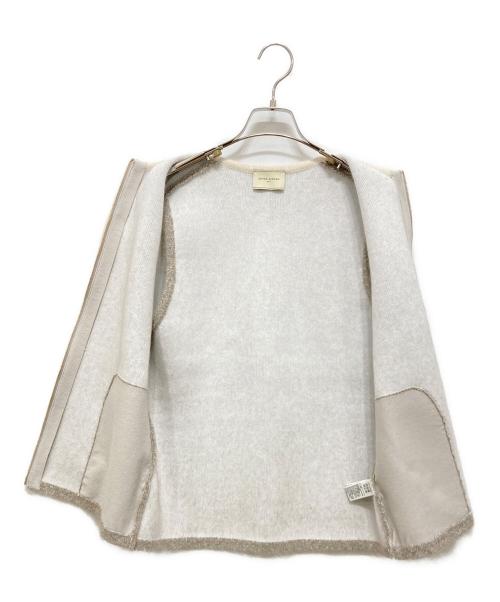 UNITED ARROWS TOKYO（ユナイテッドアローズトウキョウ）UNITED ARROWS TOKYO (ユナイテッドアローズトウキョウ) フォックスカシミヤ ジップ ベスト ベージュ サイズ:-の古着・服飾アイテム