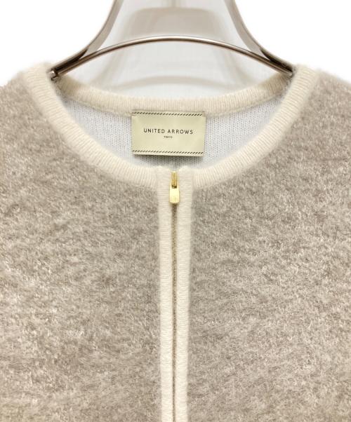 UNITED ARROWS TOKYO（ユナイテッドアローズトウキョウ）UNITED ARROWS TOKYO (ユナイテッドアローズトウキョウ) フォックスカシミヤ ジップ ベスト ベージュ サイズ:-の古着・服飾アイテム