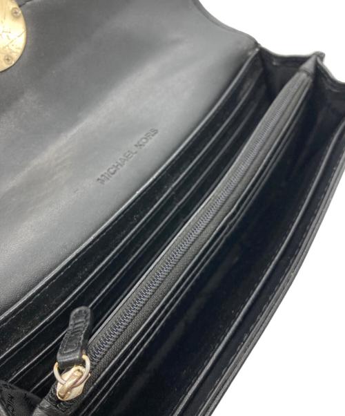 MICHAEL KORS（マイケルコース）MICHAEL KORS (マイケルコース) 長財布 ブラックの古着・服飾アイテム