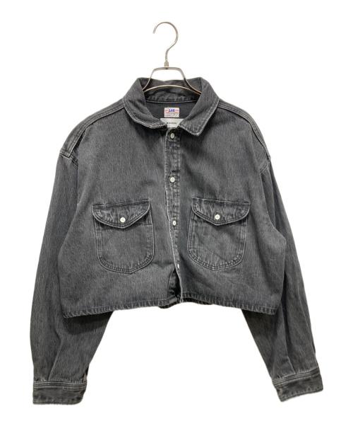 LEE（リー）LEE (リー) MIESROHE (ミースロエ) ショート丈デニムシャツ グレー サイズ:SIZE FREEの古着・服飾アイテム