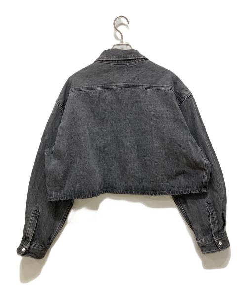 LEE（リー）LEE (リー) MIESROHE (ミースロエ) ショート丈デニムシャツ グレー サイズ:SIZE FREEの古着・服飾アイテム